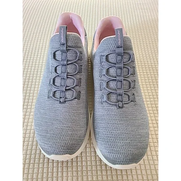 NWOB Skechers Ultra Flex 2.0 149185 Gray Pink Sz 8.5 Slip On Walking Shoes - Picture 4 of 11
